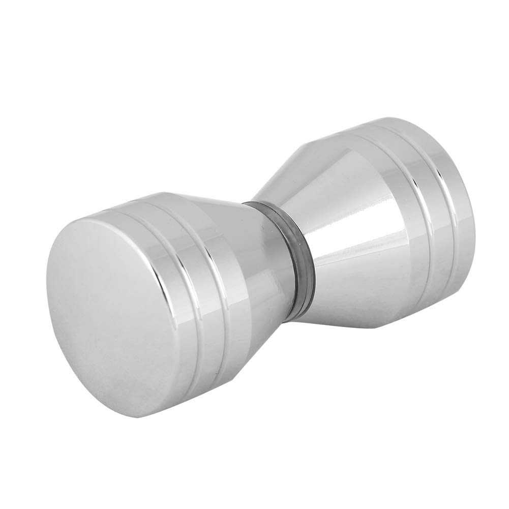 Easy Install 4-16mm Aluminum Alloy Shower Door Handle Knob - Bathroom & Office Door Hardware Set (2 Pack) for Modern Home & Commercial Spaces