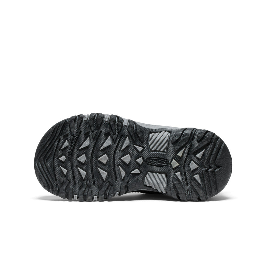 Little Kids' Targhee IV Waterproof Hiking Shoes for Boys & Girls | Black/Steel Grey | Outdoor Adventure, Trail Walking & Camping