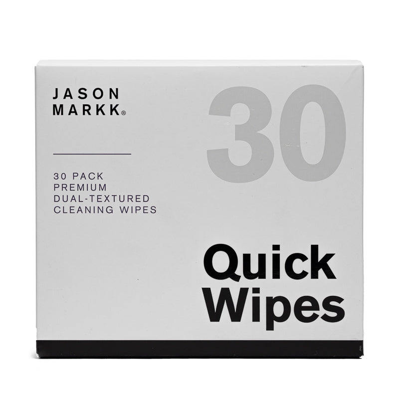 Jason Markk Quick Wipes - 30 Pack Premium Shoe Cleaning Wipes for Sneakers, Boots & Leather - On-The-Go Shoe Care for Gym, Work & Travel