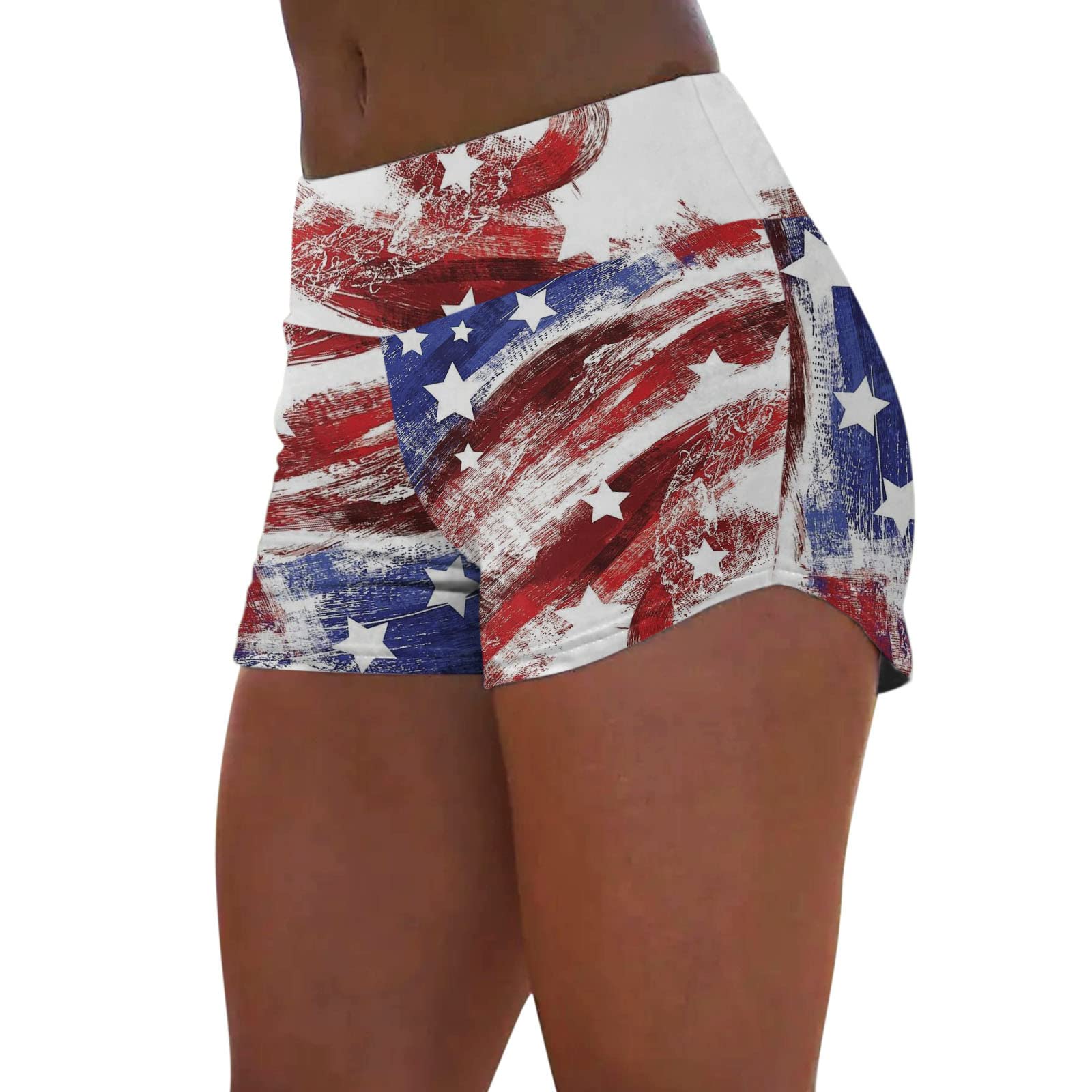 Women's Casual Shorts Set - Comfy Elastic Waist Printed Shorts & Top Outfit for Summer, Lounge, Travel & Outdoor Activities