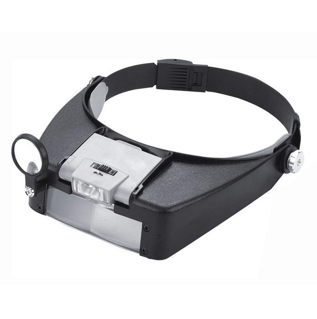 LZLYER HD Head-Mounted Magnifying Glass with 2 LED Lights & Auto Focus - Hands-Free Magnifier for Reading, Jewelry Repair, Crafts, and Close-Up Work | Perfect for Seniors & Hobbyists