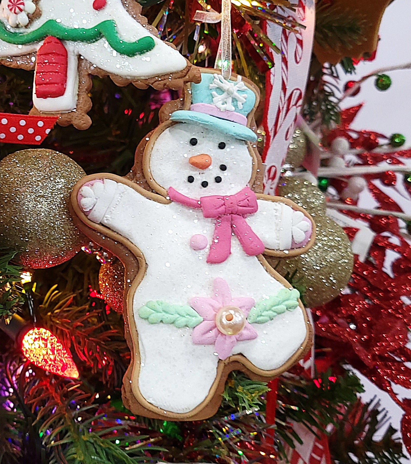 5 Pack Holiday Cookie Ornaments - DIY Clay Dough Christmas Tree Decorations for Kids & Adults - Perfect for Christmas Crafts, Party Favors & Festive Home Decor