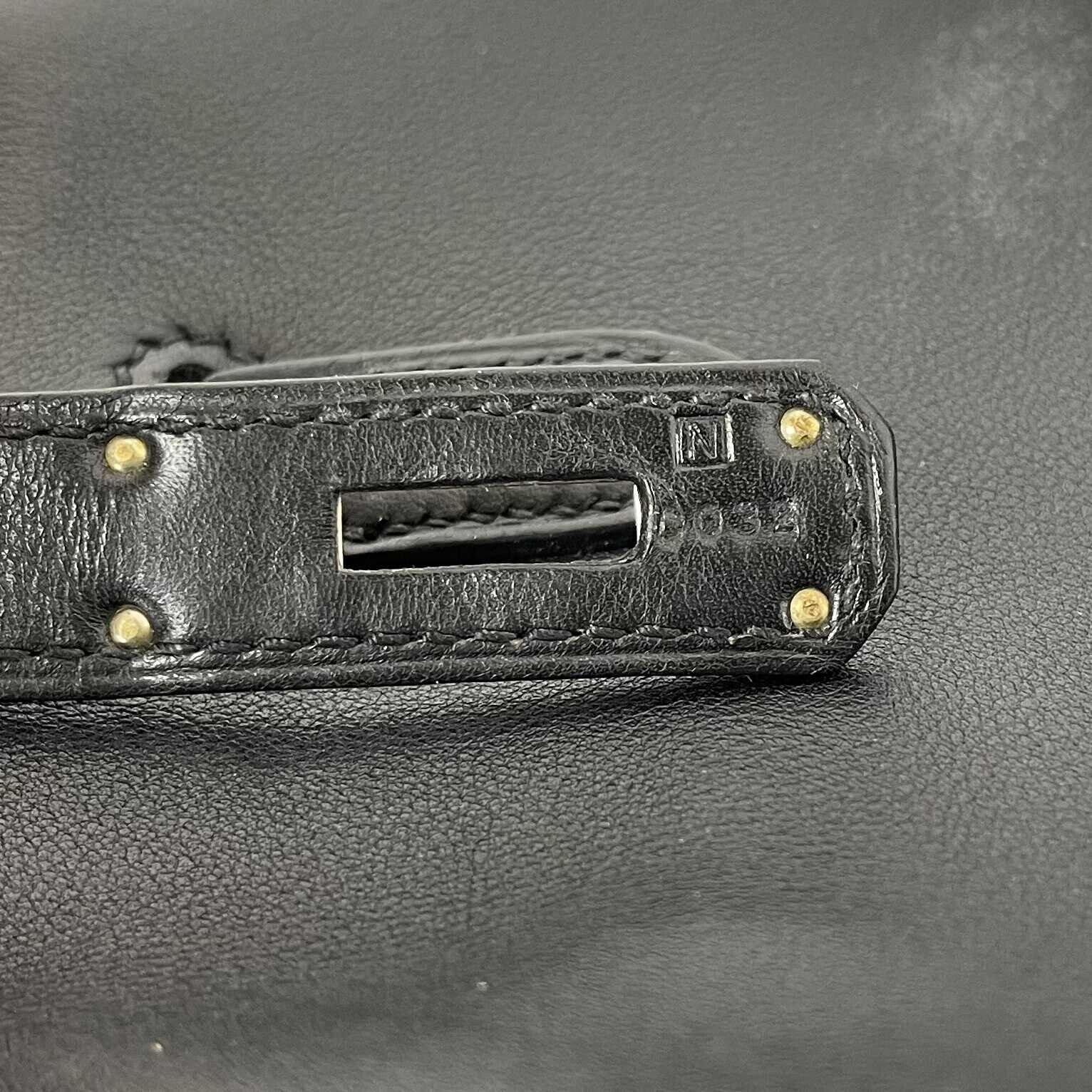 Authentic Hermes Birkin 35 Black Swift Leather Bag with Palladium Hardware | Luxury Handbag for Women | Perfect for Office, Travel & Special Occasions