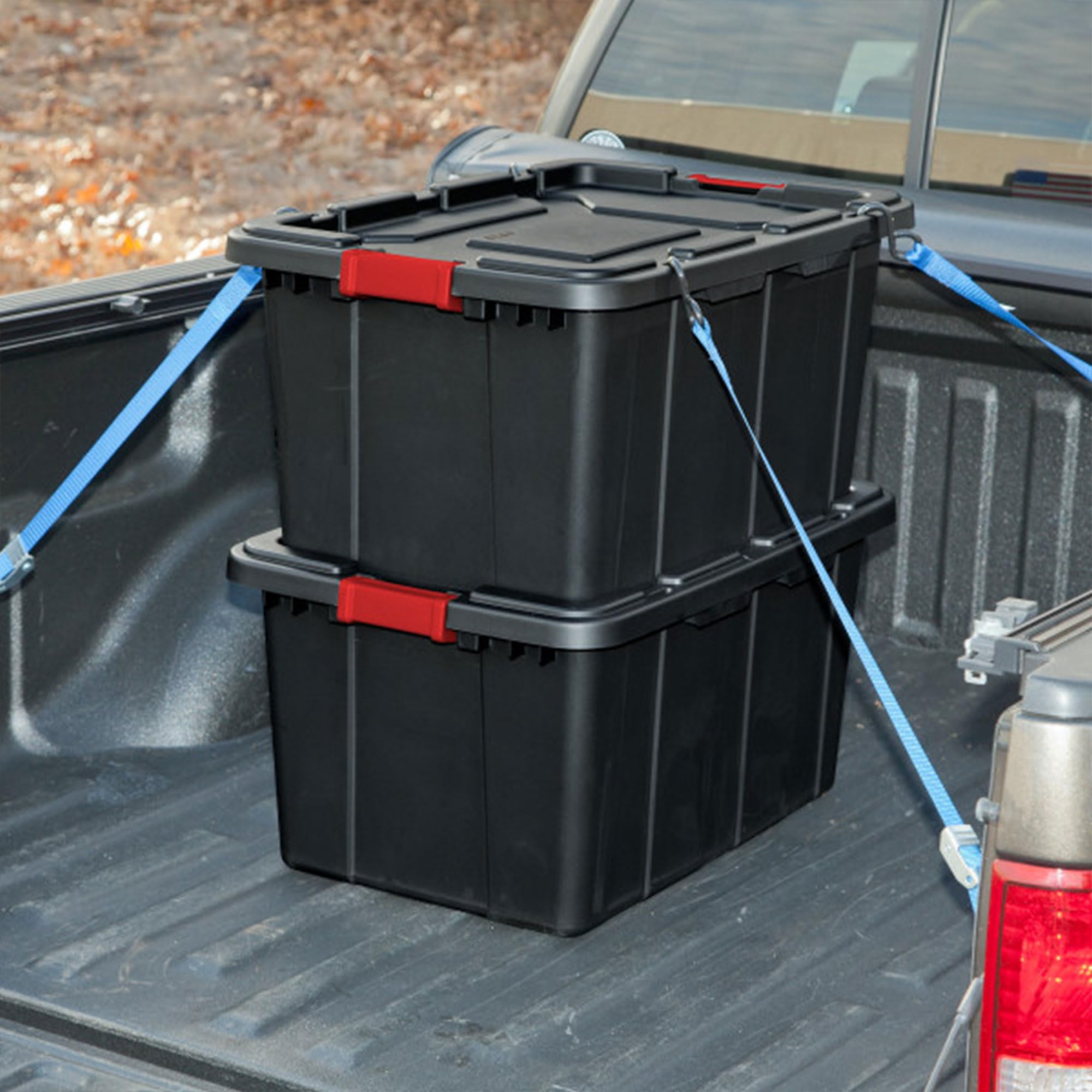 Sterilite 12-Pack 27 Gallon Clear Storage Bins with Lids for Home & Office Organization
