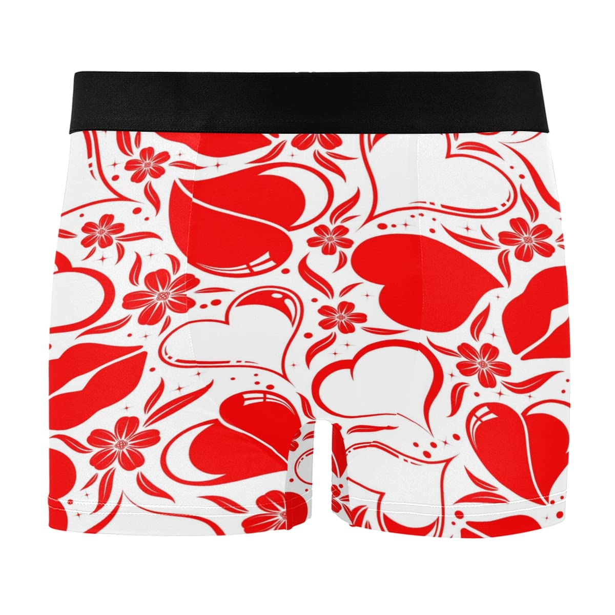 Valentine's Day Men's Underwear - Soft & Comfortable Boxer Briefs for Him - Perfect Gift for Boyfriend, Husband - Ideal for Everyday Wear & Romantic Occasions