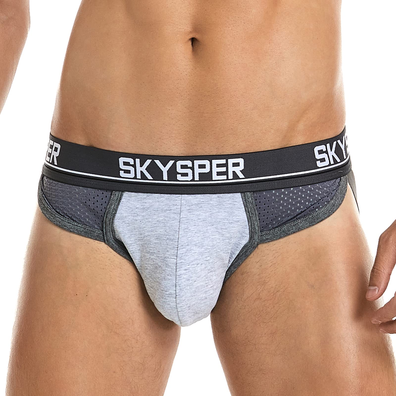 SKYSPER Men's Jockstrap - Breathable Athletic Support Underwear for Sports & Workout - Comfortable Male Underwear for Gym, Running, Cycling & Intimate Wear