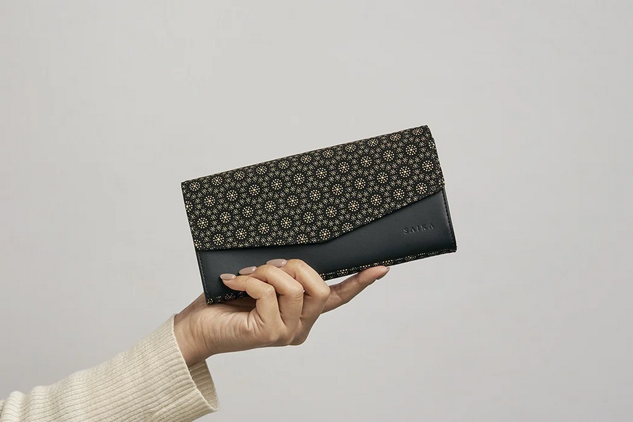 Premium Koshu Inden Japanese Deerskin Leather Long Wallet - Handcrafted in Japan - Genuine Leather Bifold Wallet for Men - Perfect for Business, Travel & Everyday Use