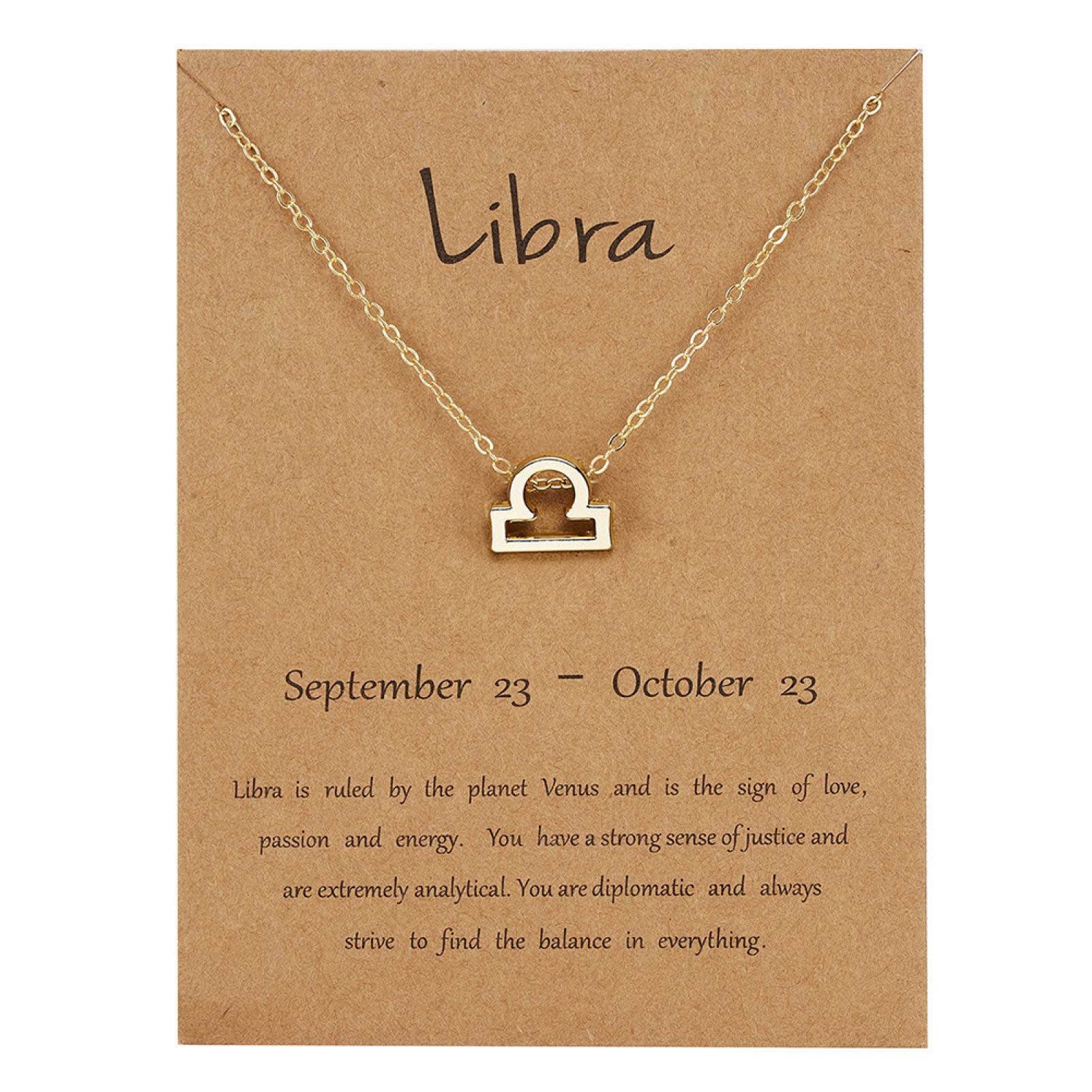 Gold Plated Zodiac Constellation Pendant Necklace for Women - Elegant Clavicle Chain Jewelry, Perfect Gift for Her - Ideal for Birthdays, Anniversaries & Everyday Wear