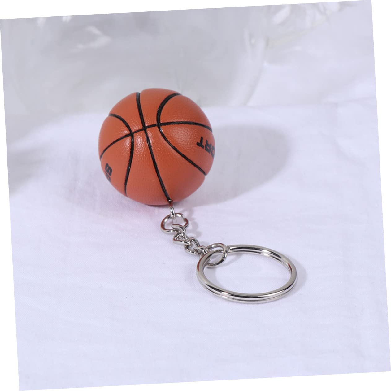 14 Pcs Mini Basketball Keychain Set - PU Leather Volleyball & Basketball Pendant Charms for Backpacks, Tote Bags & Gifts - Sporty Accessories for Fans, Athletes & Students