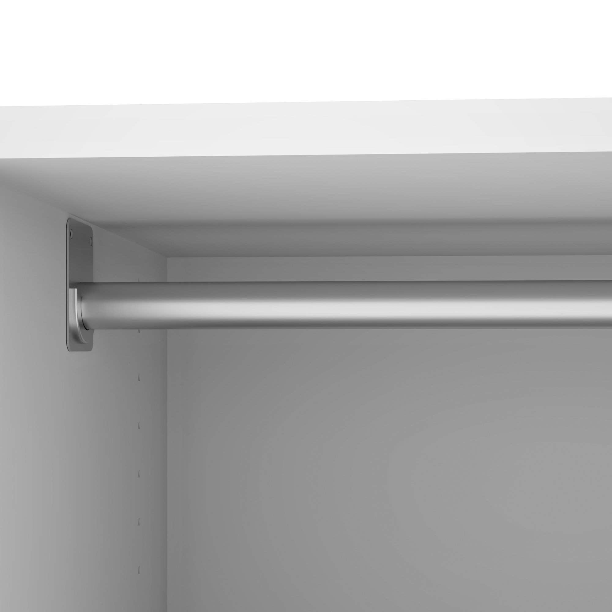 Space-Saving Low Storage Unit with Hanging Rod - 3 Color Options for Bedroom, Closet & Entryway Organization