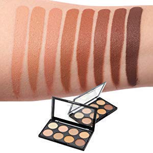 ClubComfort Beauty 8-Shade Cream Concealer & 36-Hour Eyeliner Set with 3 Beauty Blender Sponges - Perfect for Full Face Makeup, Contouring & Touch-Ups