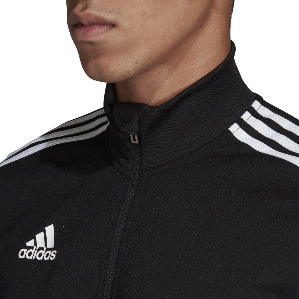 Adidas Tiro 19 Men's Training Jacket - Black & White Athletic Warm-Up Jacket for Soccer, Gym & Running | Breathable Performance Outerwear