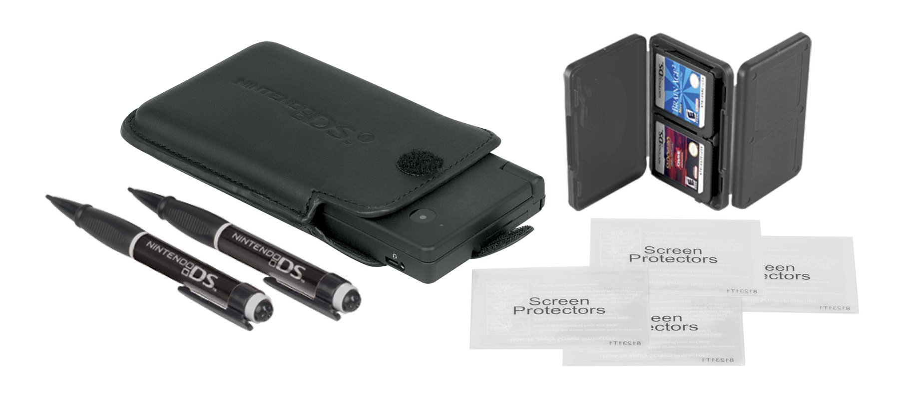 PowerA DS and DSi Essentials Kit - Black | Protective Case, Screen Protectors & Stylus | Perfect for Nintendo DS/DSi Gaming On The Go