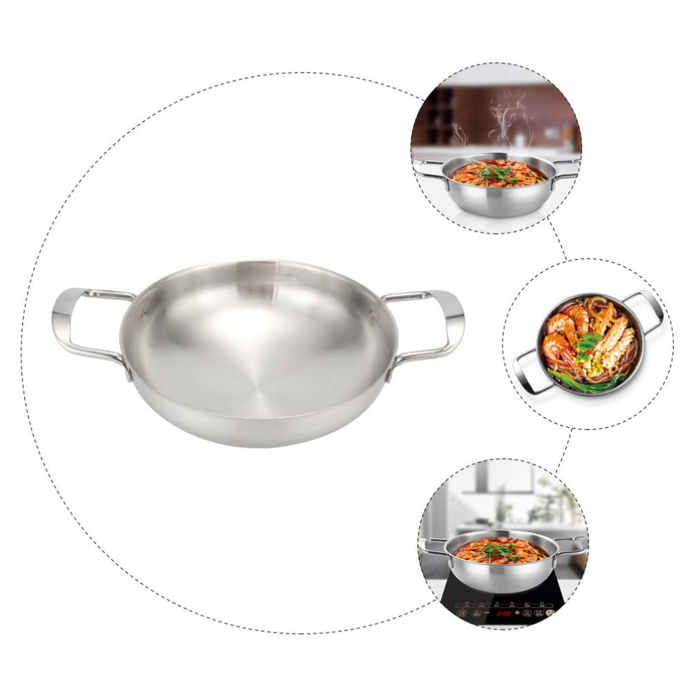 Nonstick Japanese Pasta Pot with Lid - Flat Bottom Ramen & Seafood Cooking Pan for Home Use | Perfect for Pancakes, Sauces & Stock Making