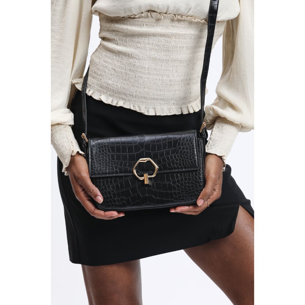 Ryerson Genuine Leather Crocodile Embossed Crossbody Bag for Women - Stylish & Durable Handbag for Daily Use, Work, Travel, and Special Occasions