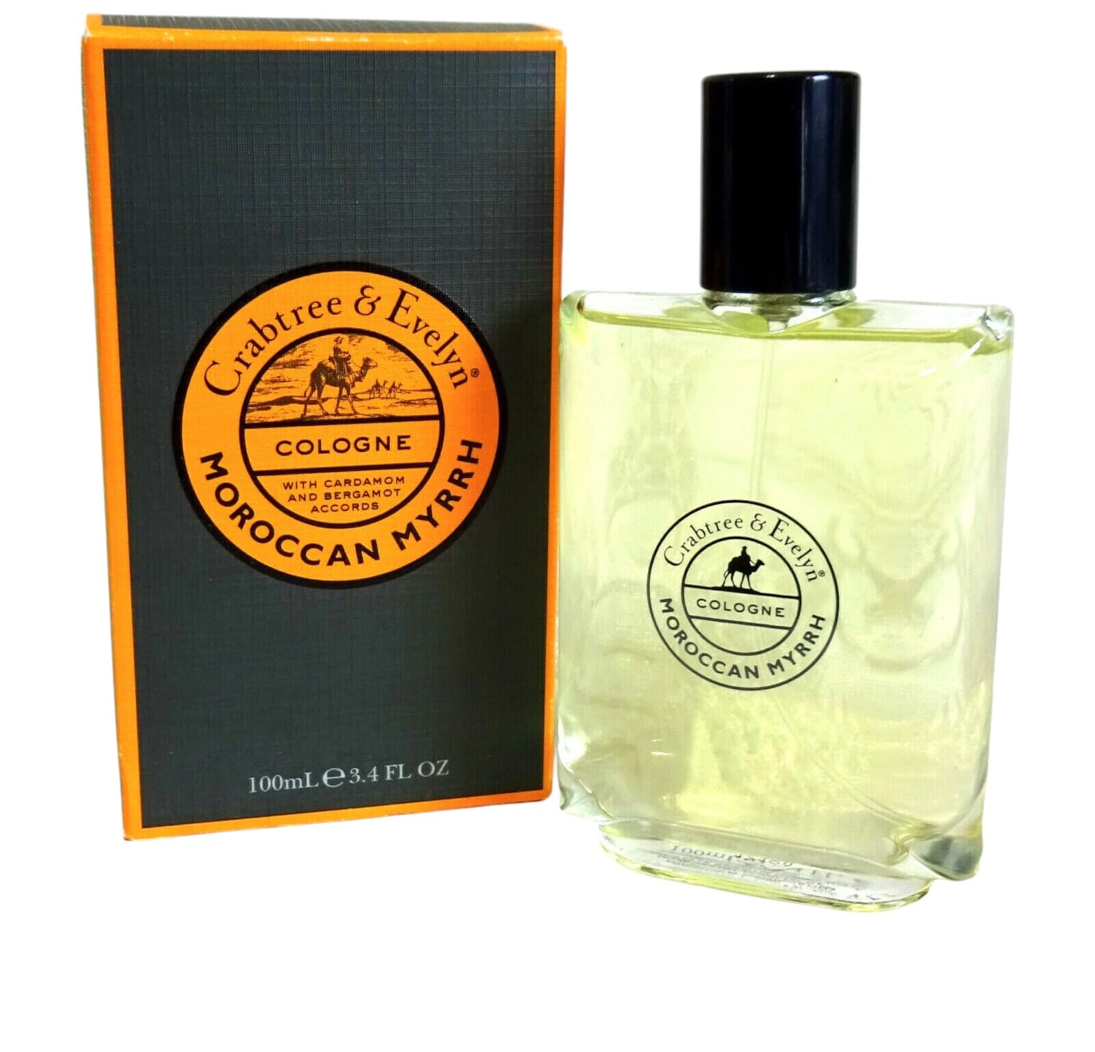 Crabtree & Evelyn Moroccan Myrrh Cologne for Men - 3.4 oz Eau de Toilette Spray - Luxurious Woody Spicy Scent - Perfect for Date Night & Special Occasions