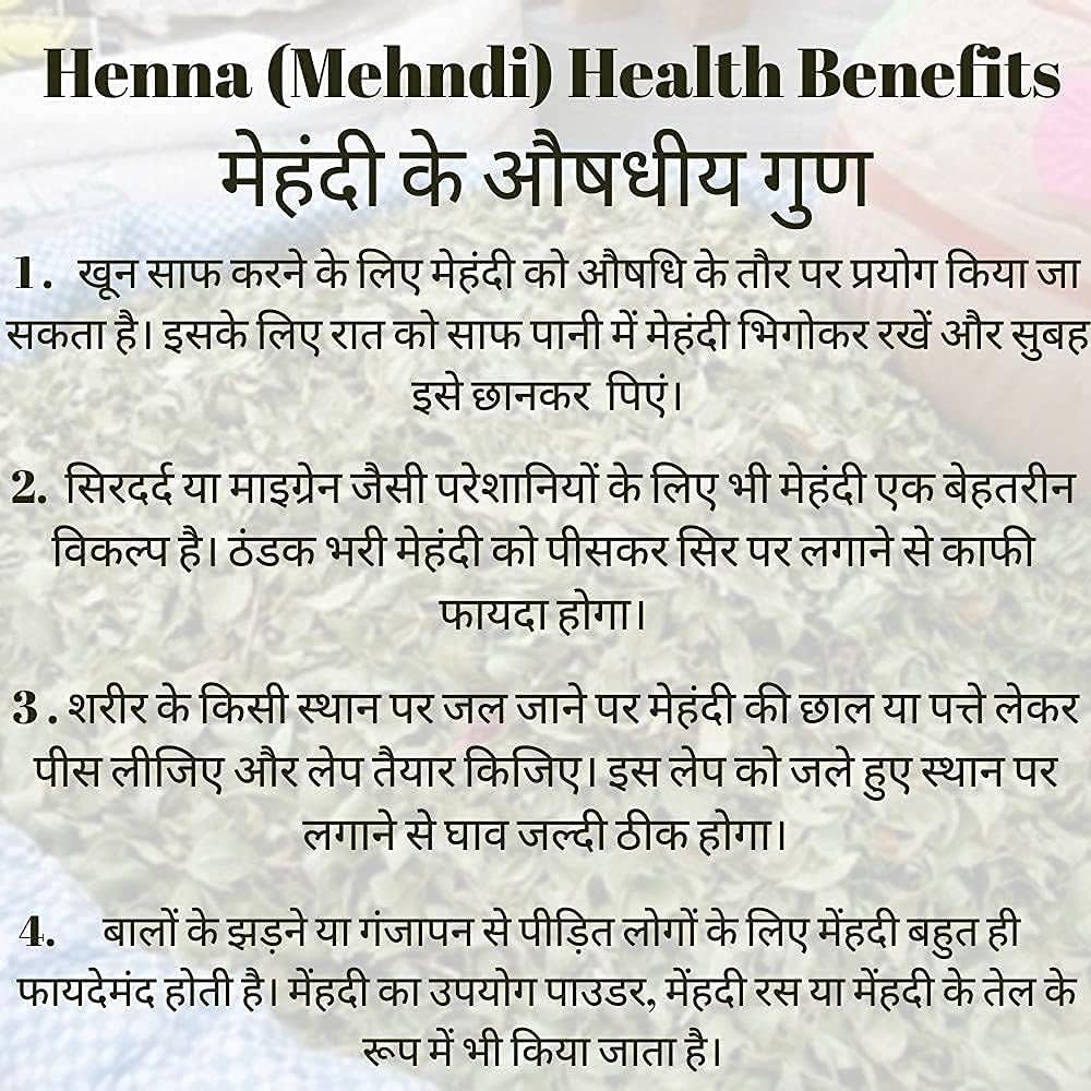 100% Organic Geetanjali Henna Mehandi Leaves for Natural Hair Coloring - Chemical-Free Herbal Hair Dye (400g) | Safe for Hands & Gray Coverage - Perfect for DIY Hair Care & Bridal Mehndi Designs