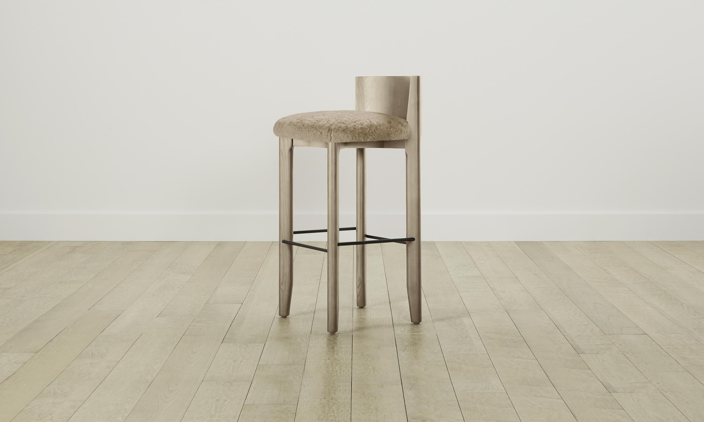 Delancey Bar & Counter Stool - Shearling Toffee Upholstered Swivel Stool for Kitchen Island, Breakfast Nook & Home Bar - Modern Comfort Seating