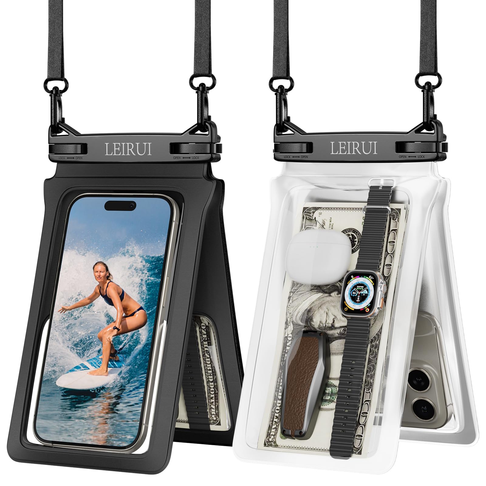 2 Pack Waterproof Phone Pouch Case - 7
