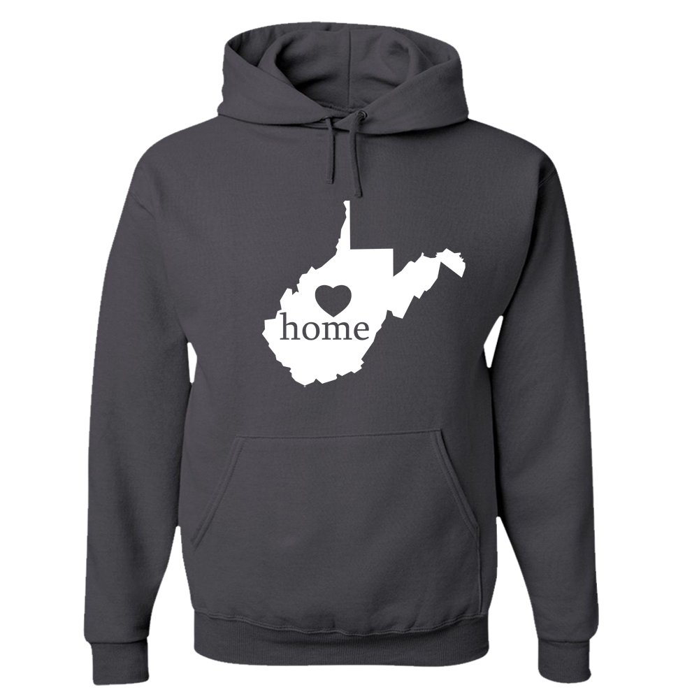 West Virginia Home Hoodie Sweatshirt - Cozy Pullover Fleece Hooded Sweatshirt for Men & Women - Perfect for College, Game Day, and Outdoor Activities