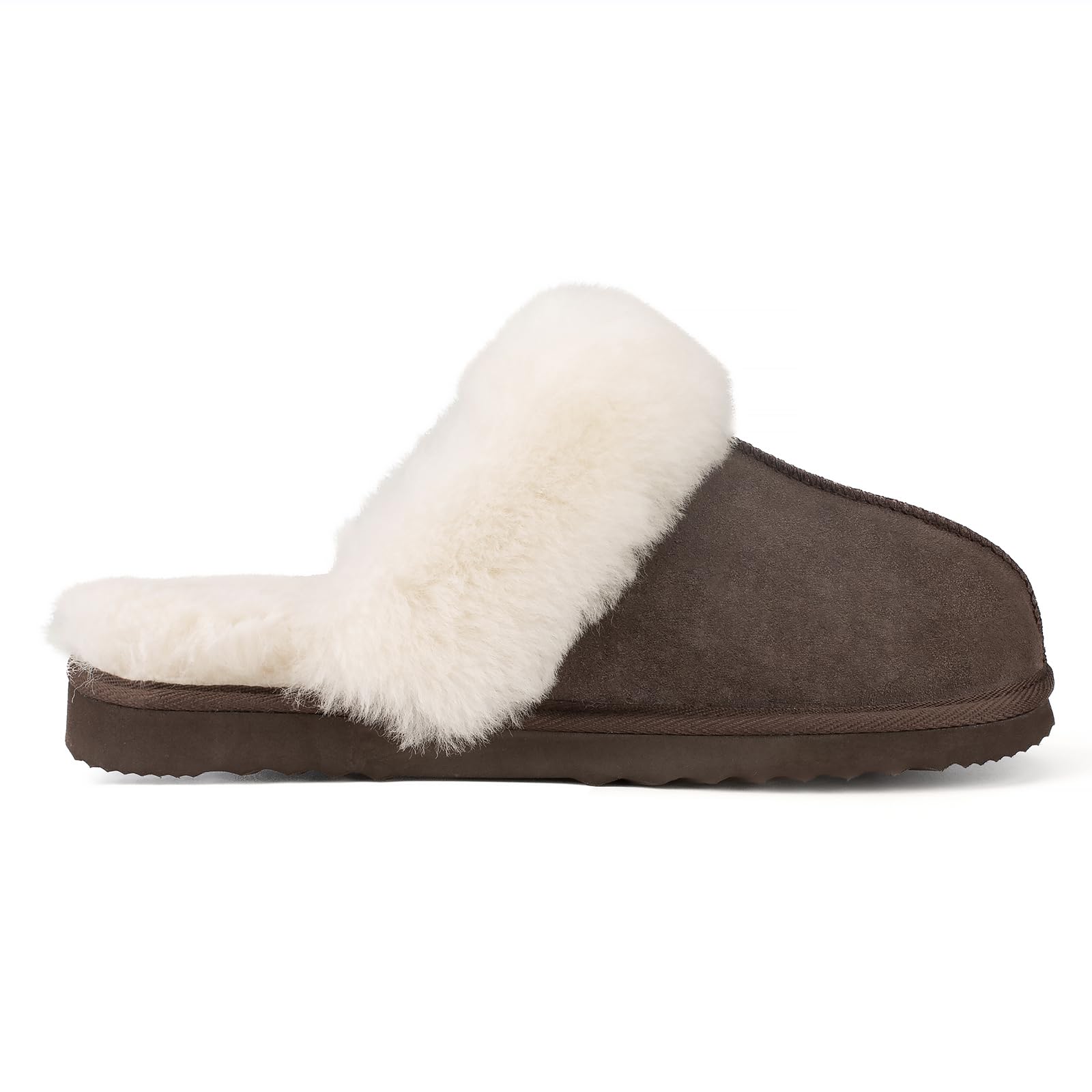 Cozy Women's Sheepskin House Slippers - Indoor/Outdoor Soft Shearling Winter Slippers for Women - Perfect for Home, Office & Travel Comfort
