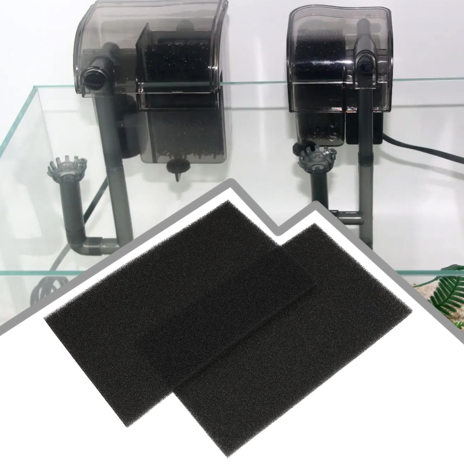 eMagTech Aquarium Filter Sponge 260x160x10mm for Freshwater/Saltwater Tanks - Fish Tank Cleaning