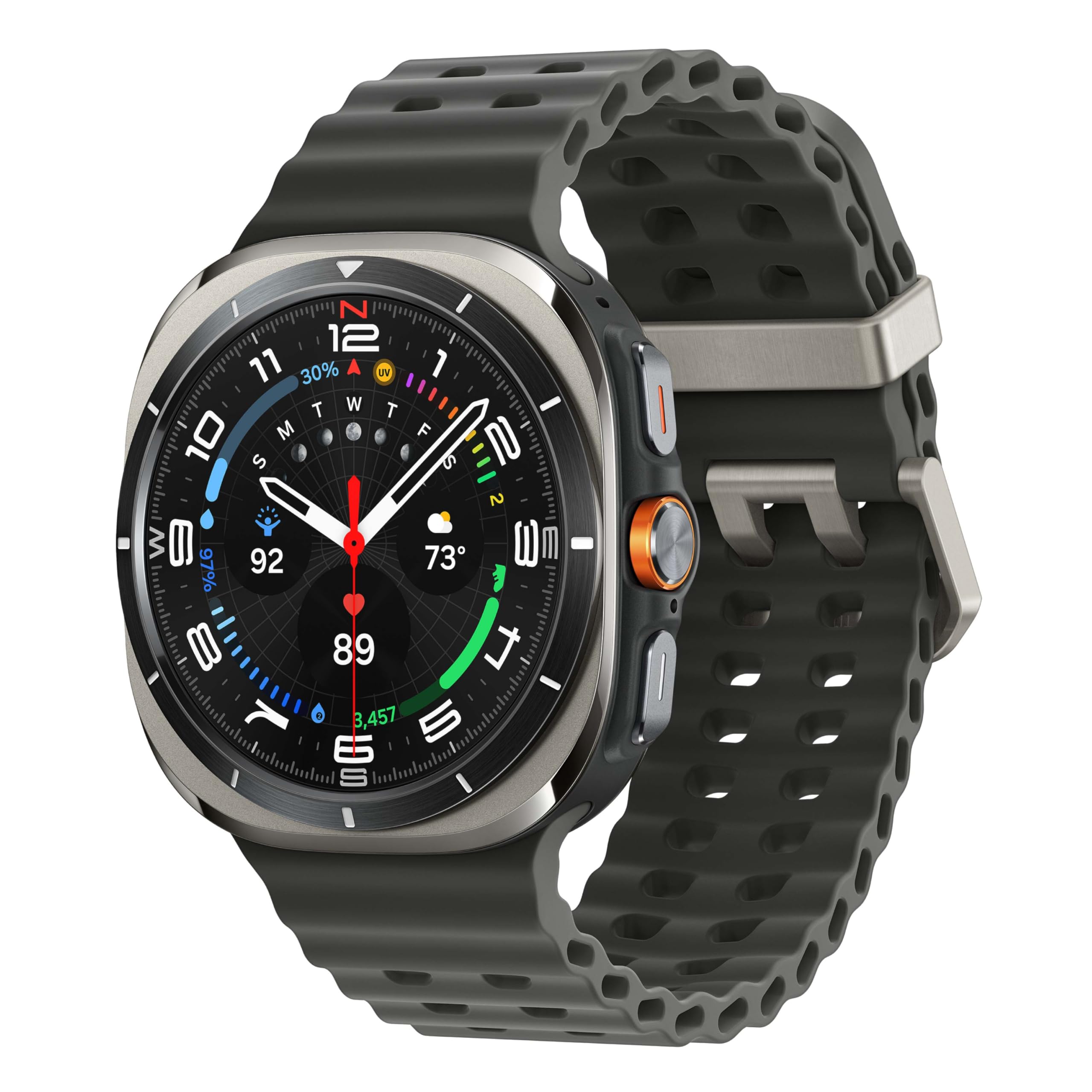 SAMSUNG Galaxy Watch Ultra 47mm LTE Smartwatch (Renewed) - Titanium Silver | AI Fitness Tracker with Heart Rate Monitor, Sleep Tracking, GPS & Wellness Features | Perfect for Running, Workouts & Daily Health Monitoring