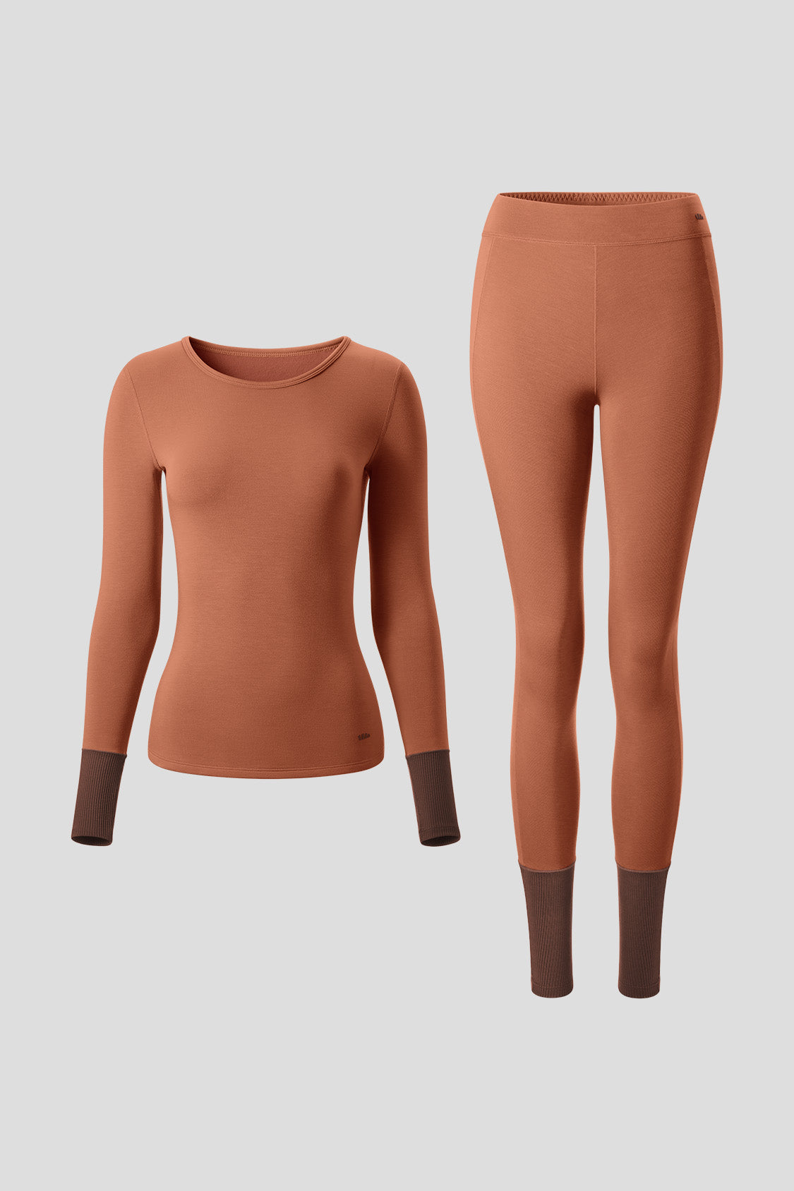 FitEssence Women's Thermal Base Layer Set - Moisture Wicking Long Sleeve Top & Leggings for Cold Weather, Yoga, Running & Outdoor Activities