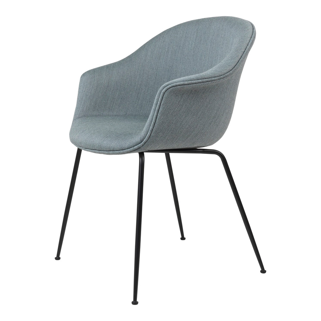 Bat Dining Chair with Conic Base - Fully Upholstered Modern Kitchen & Dining Room Furniture for Home Decor