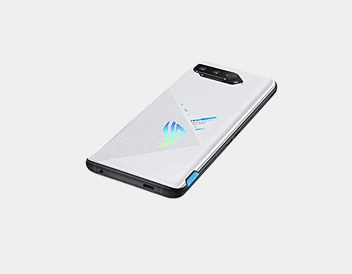 ASUS ROG Phone 5 ZS673KS (I005DA) 5G Smartphone - 128GB ROM 12GB RAM, GSM Unlocked, White - Ultimate Gaming Phone for Mobile Esports & High-Performance Gaming
