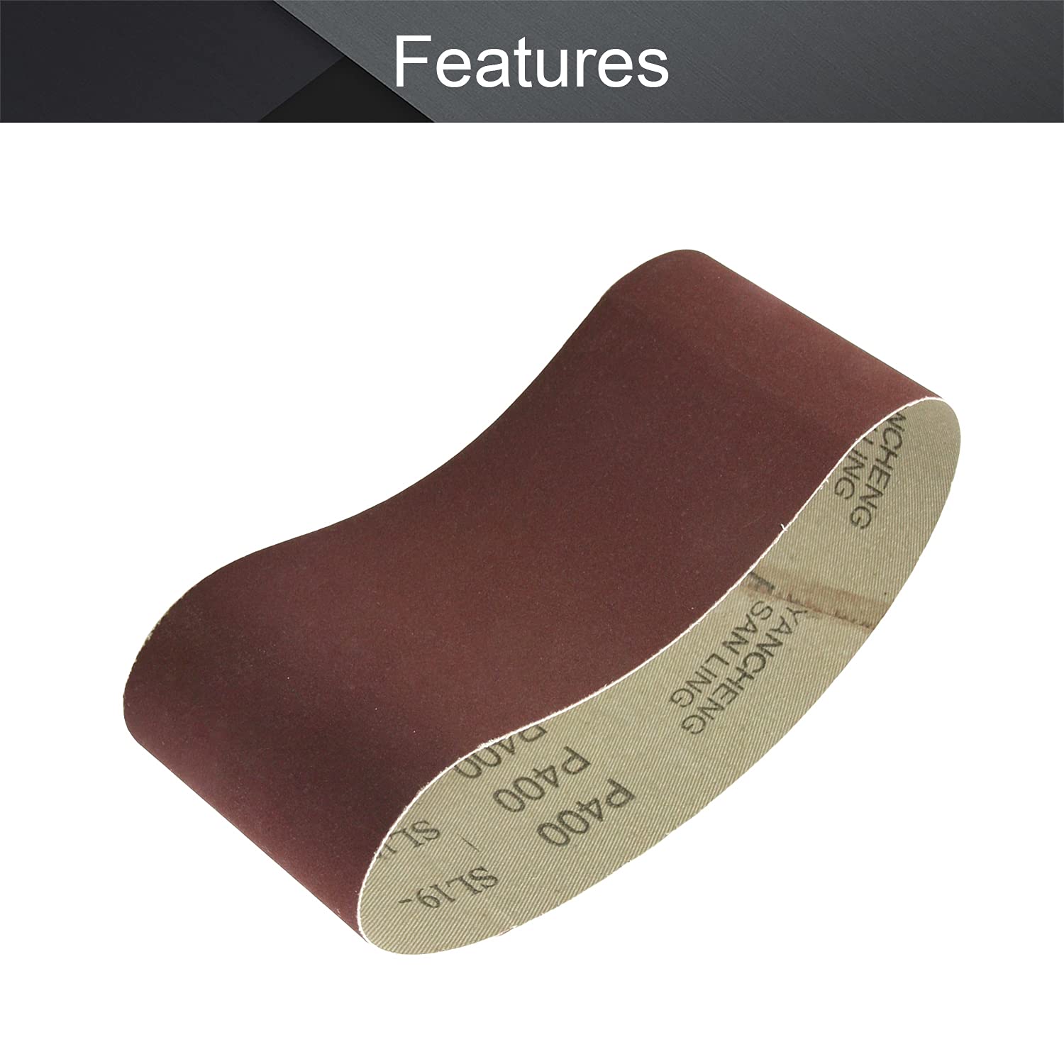 Utoolmart 2.9x18 Inch 320 Grit Aluminum Oxide Sanding Belt - 5 Pack for Wood Finishing, Metal Polishing & Drywall Sanding | Compatible with Portable Belt Sanders & Sharpening Tools | Ideal for DIY Projects, Furniture Refinishing & Home Renovation