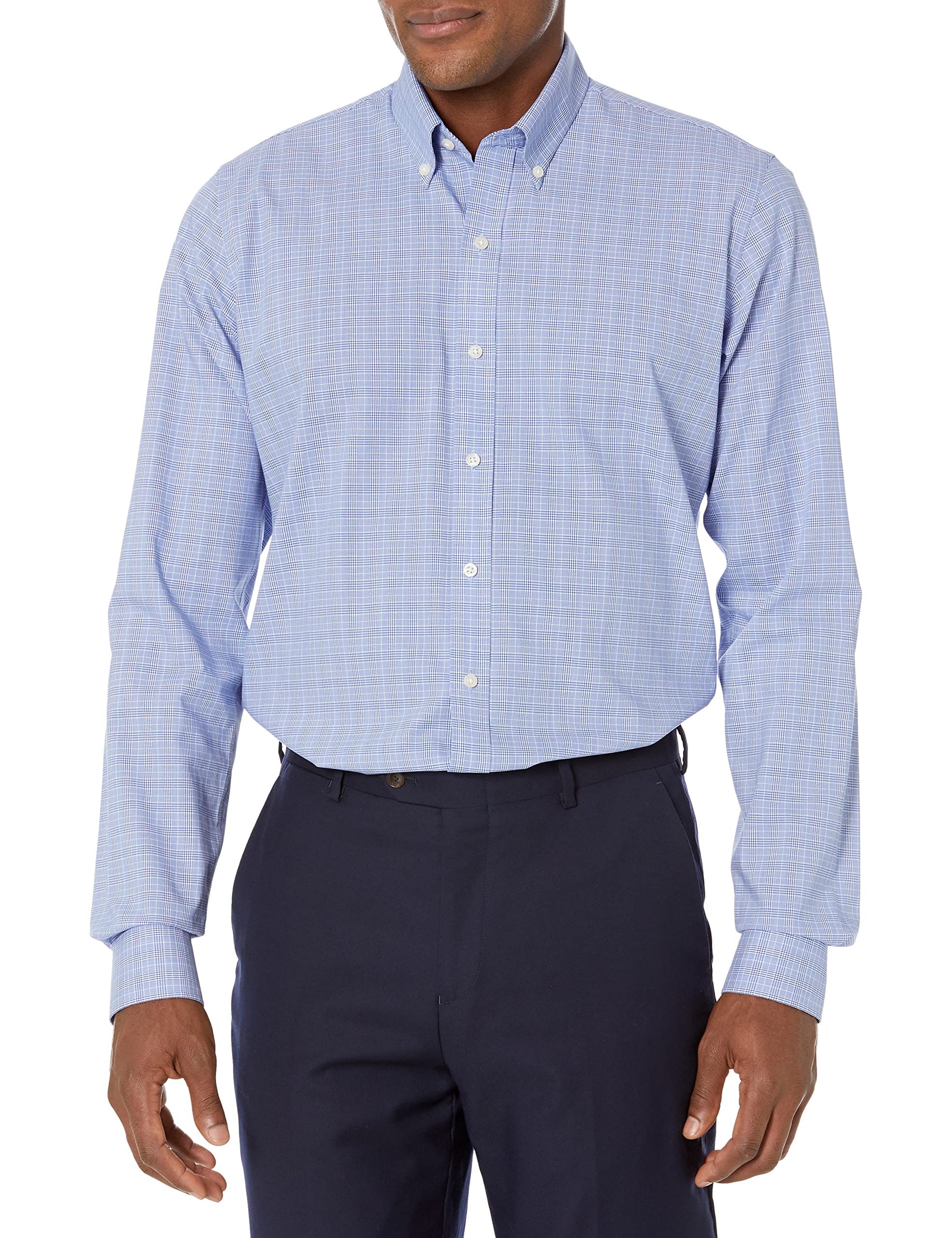 Men's Slim Fit Button-Down Collar Dress Shirt with Stylish Pattern - Perfect for Business Meetings, Office Wear & Formal Occasions