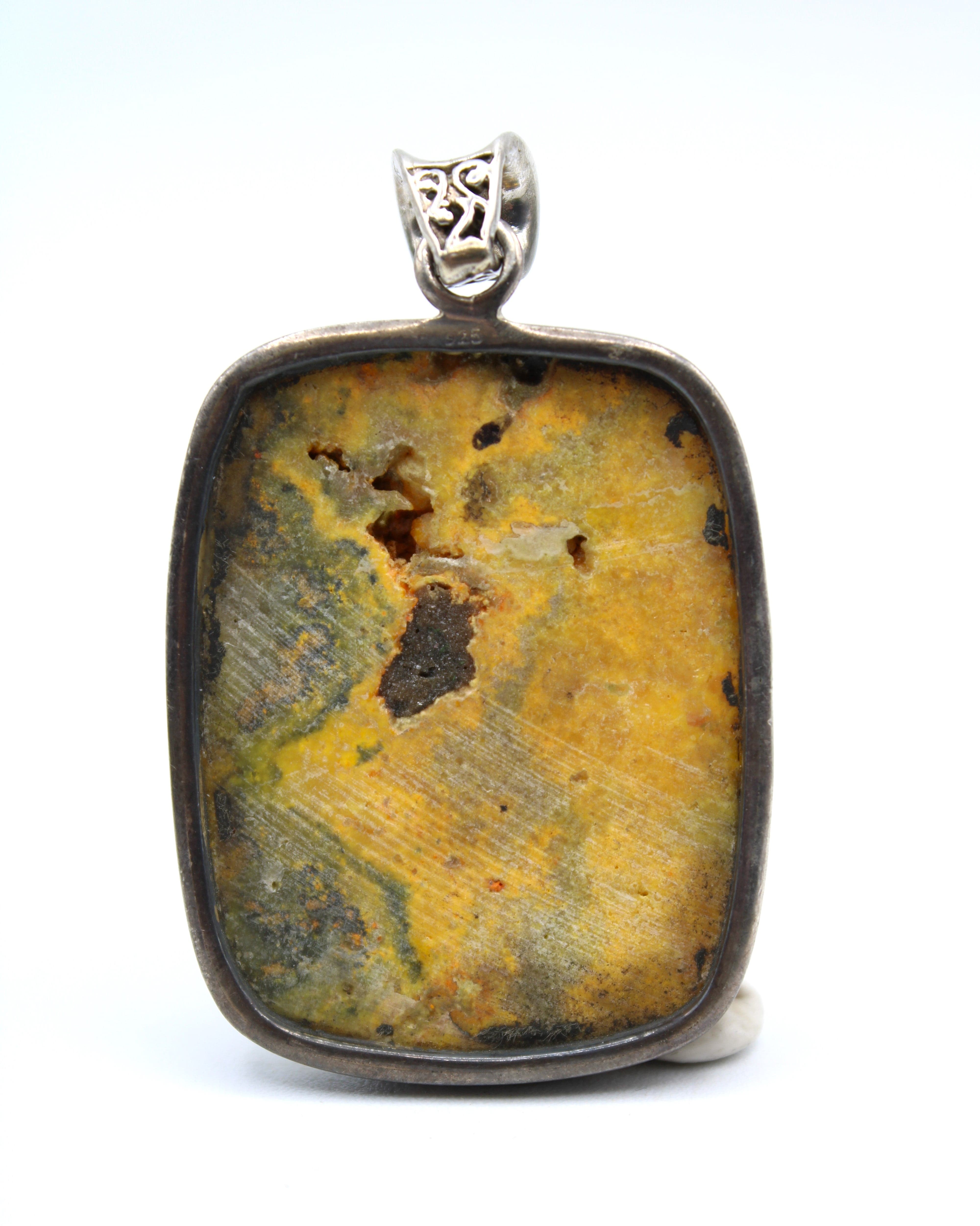 Bumble Bee Jasper Pendant Necklace - Natural Stone Jewelry for Women, Healing Crystal Gift for Spiritual Protection & Positive Energy | Perfect for Meditation, Yoga & Everyday Wear