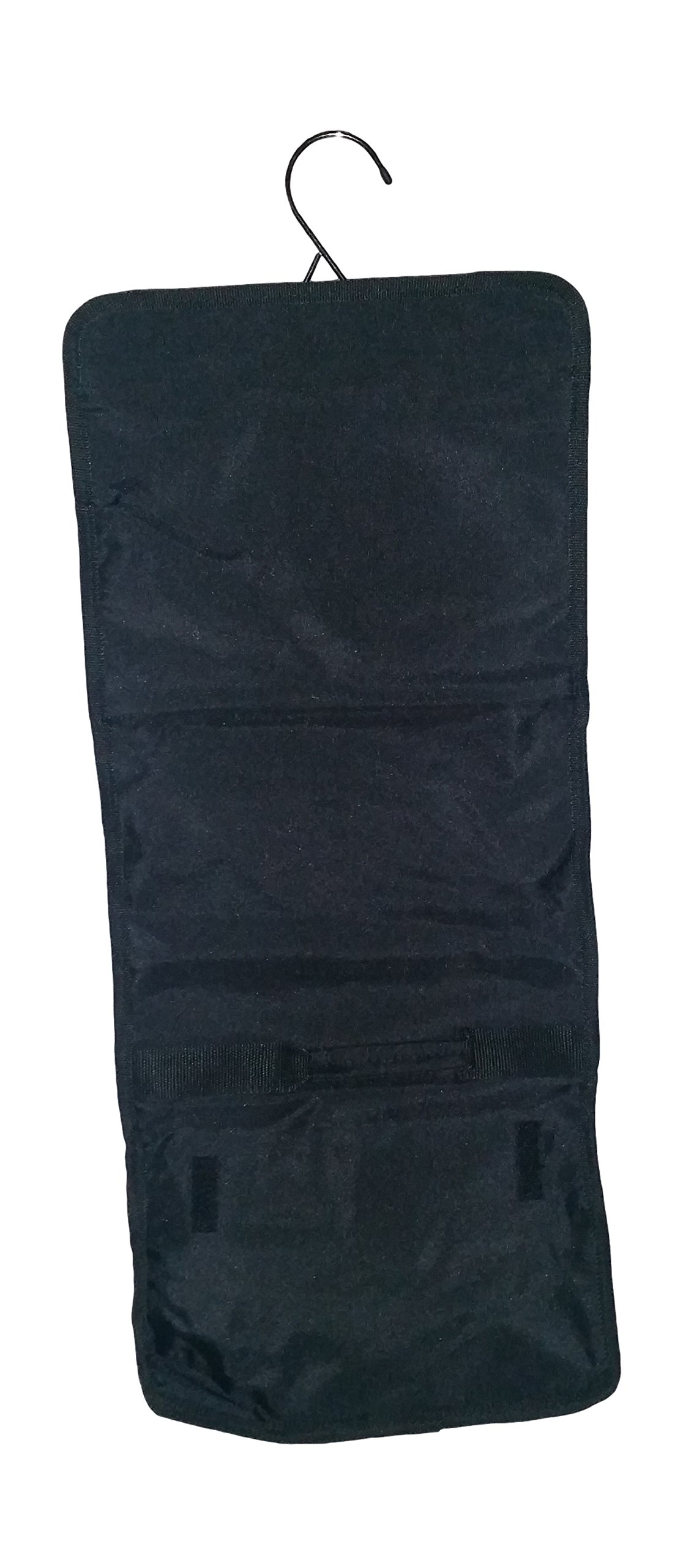 Roll Up Hanging Toiletry Bag for Travel - Waterproof Cosmetic Organizer with Custom Embroidery Option (Black) | Perfect for Bathroom Storage, Camping & Airplane Carry On