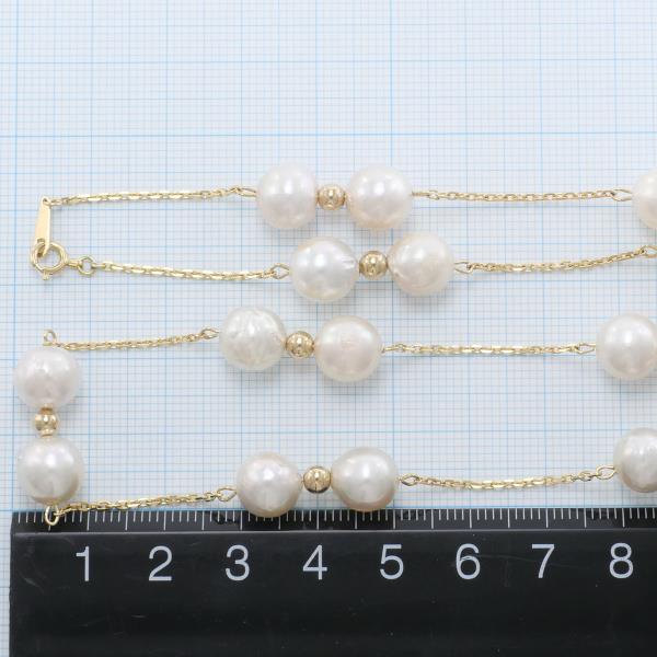 18K Yellow Gold Pearl Necklace for Women - Elegant Cultured Pearl Jewelry Gift for Birthday, Anniversary & Special Occasions