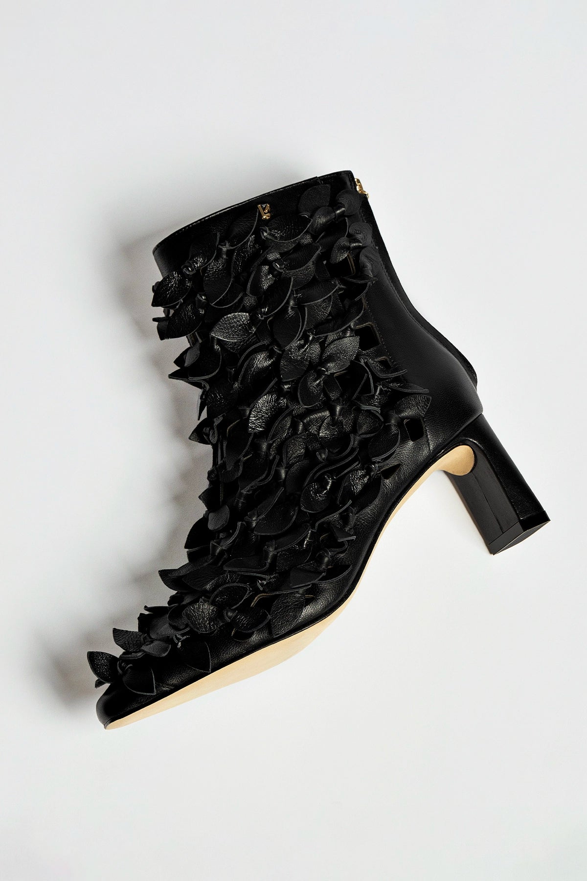 Larroudé x Jonathan Cohen Alexis Black Leather Bootie - Stylish Ankle Boots for Women, Perfect for Fall & Winter Outfits, Office Wear & Evening Events