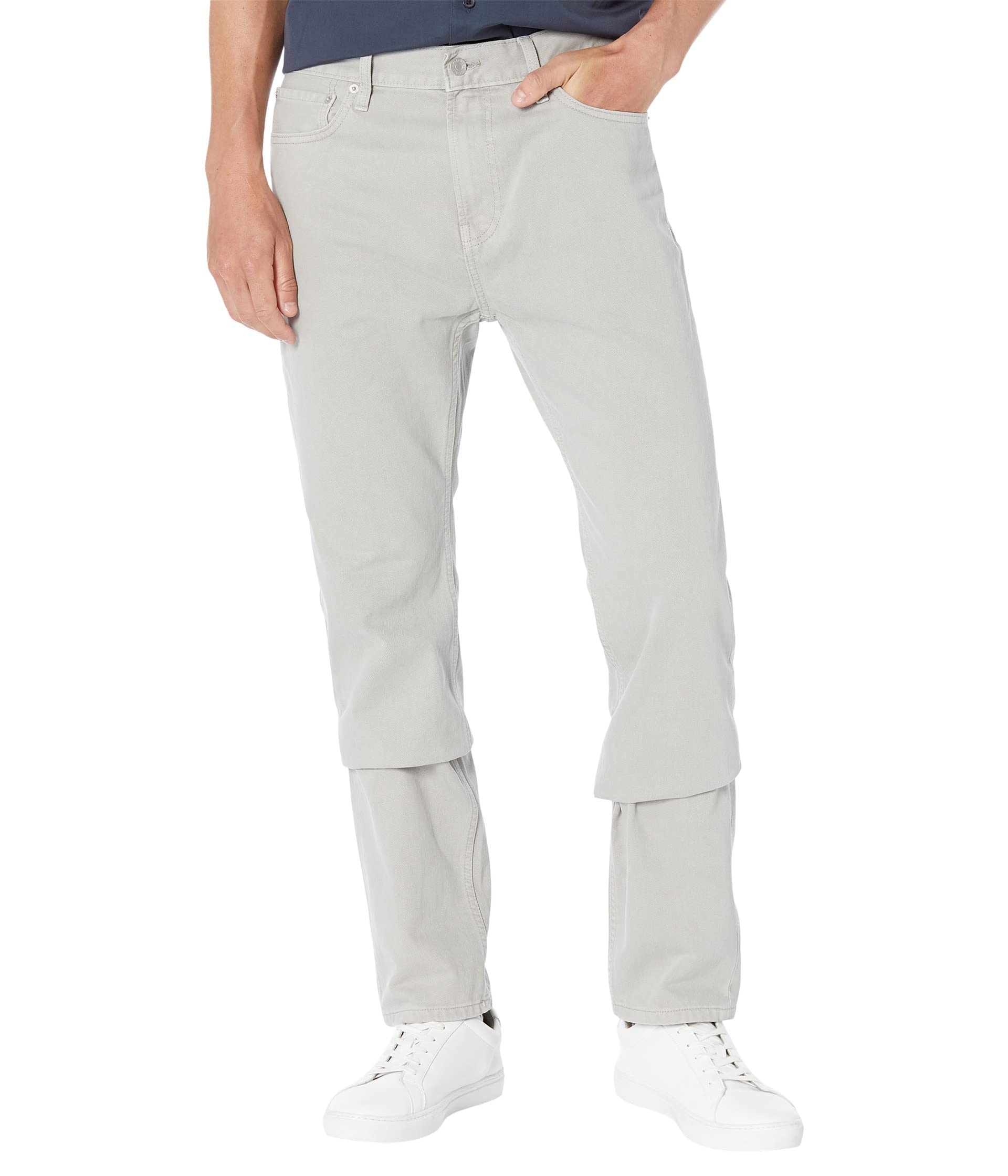 Calvin Klein Slim Straight Jeans for Men - Cloudburst Wash Denim Pants | Comfortable & Stylish for Casual Wear, Office & Night Out