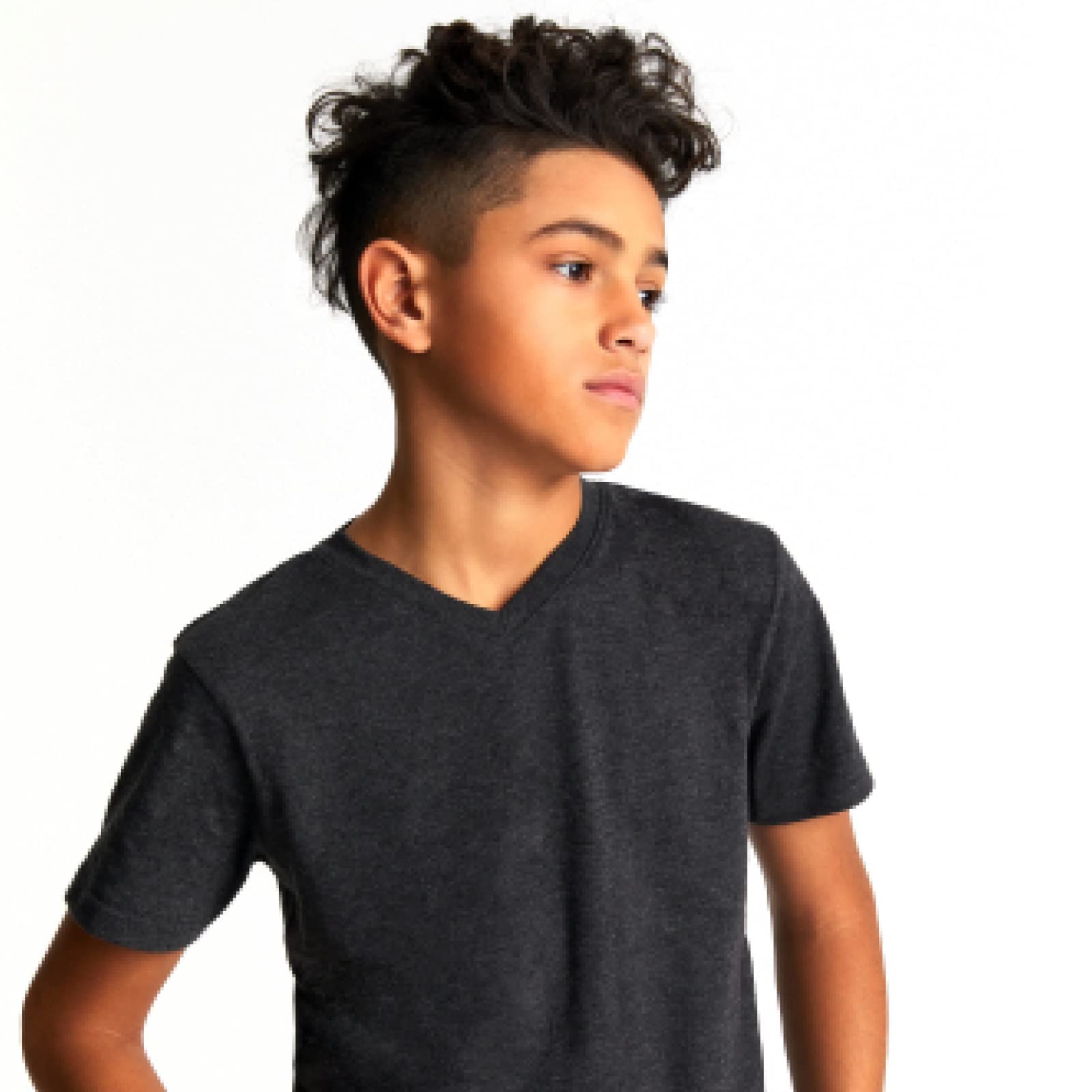 French Toast Boys Short Sleeve V-Neck Tee T-Shirt - Soft Cotton Casual Top for Everyday Wear | Perfect for School, Playdates & Family Outings