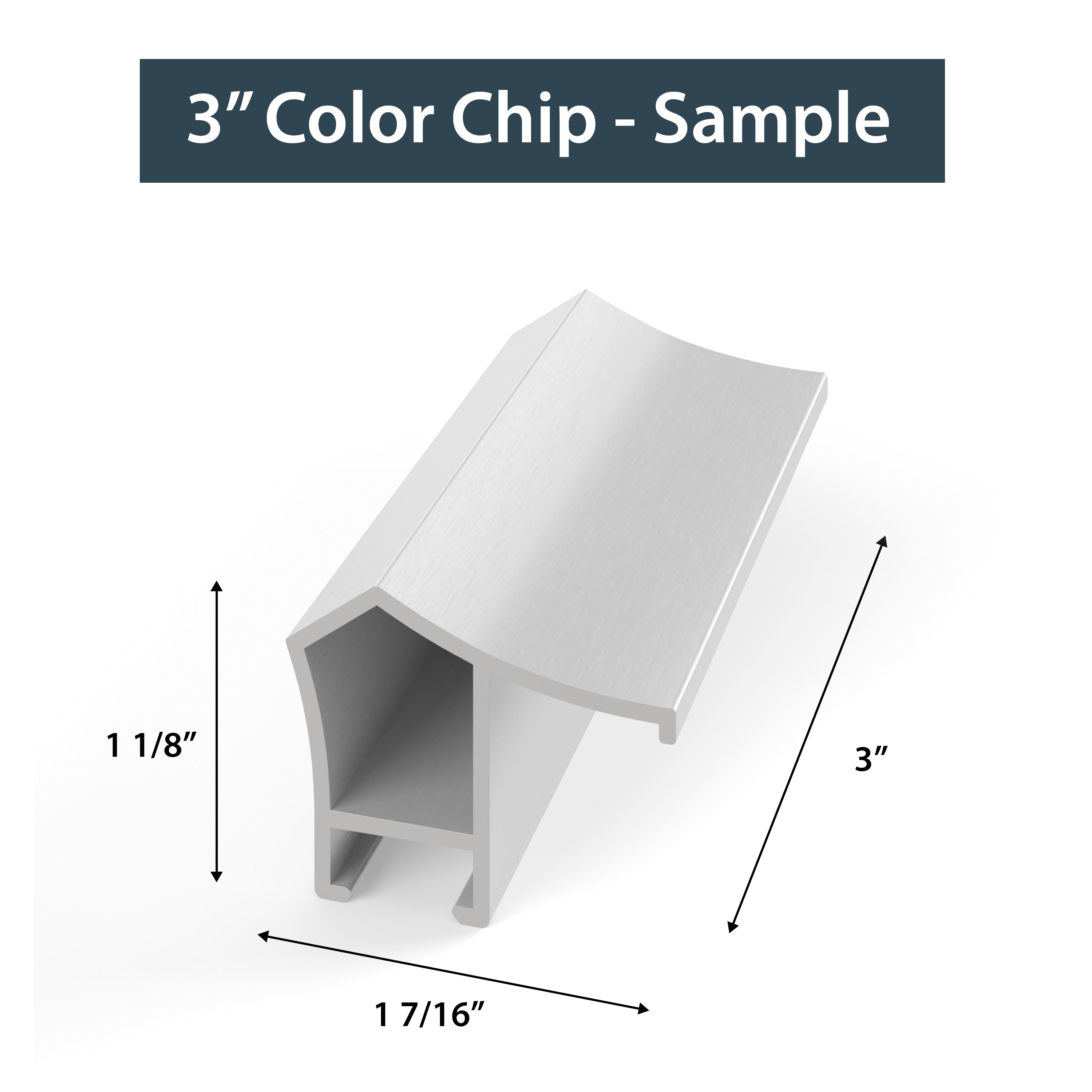 Pure White Alloy Prismatic Profile - Premium Decorative Metal Trim for Home & Office Interior Design