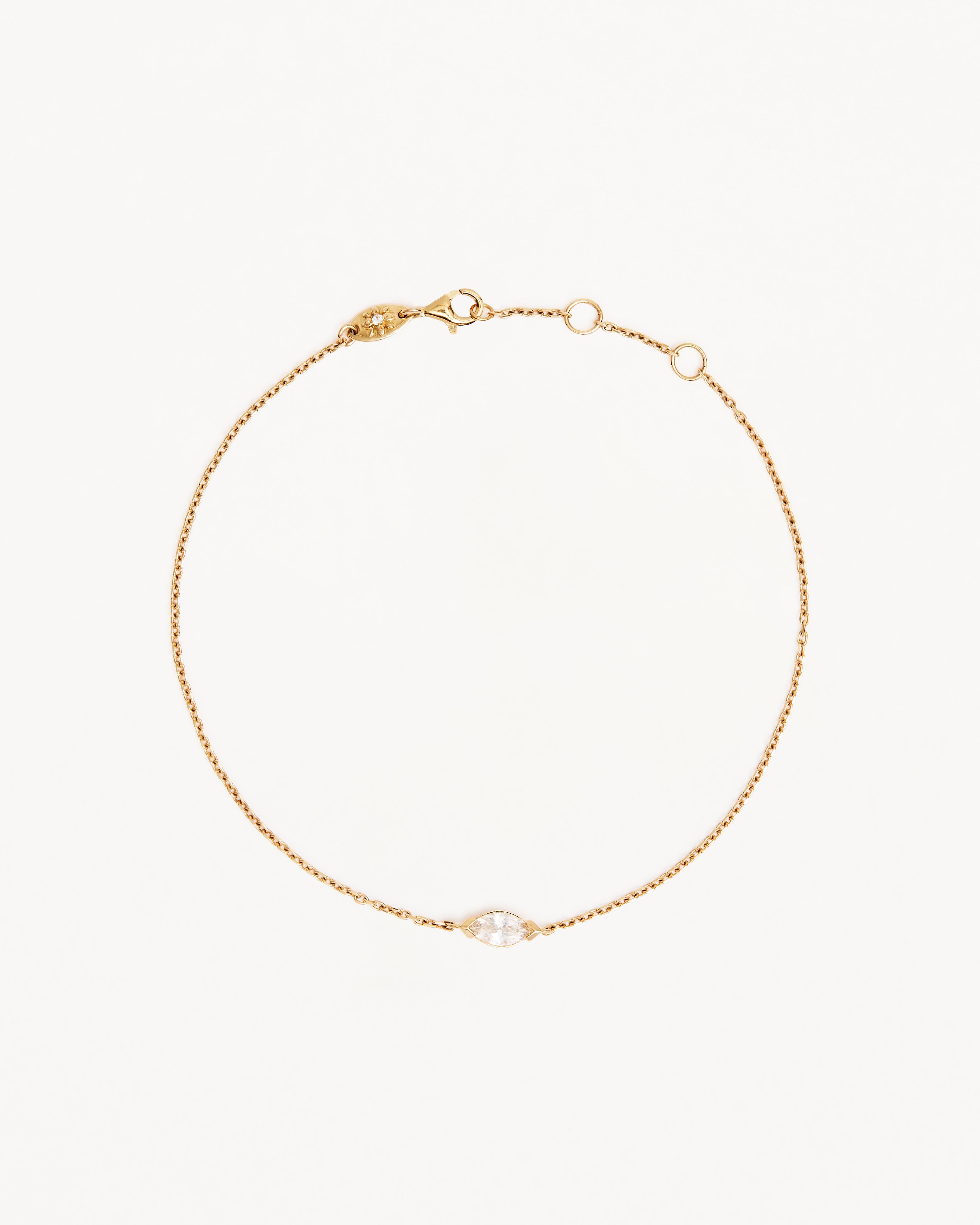 14K Solid Gold Floating Petal Lab-Grown Diamond Bracelet for Women - Elegant Tennis Bracelet for Wedding, Anniversary & Special Occasions