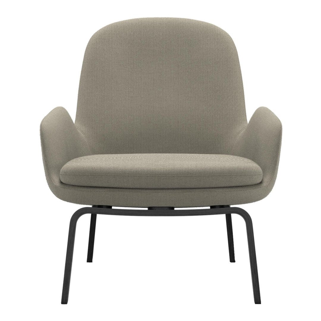 Modern Era Lounge Chair - Low Profile Mid Century Design for Living Room, Bedroom & Office - Comfortable Relaxing Armchair with Wooden Legs