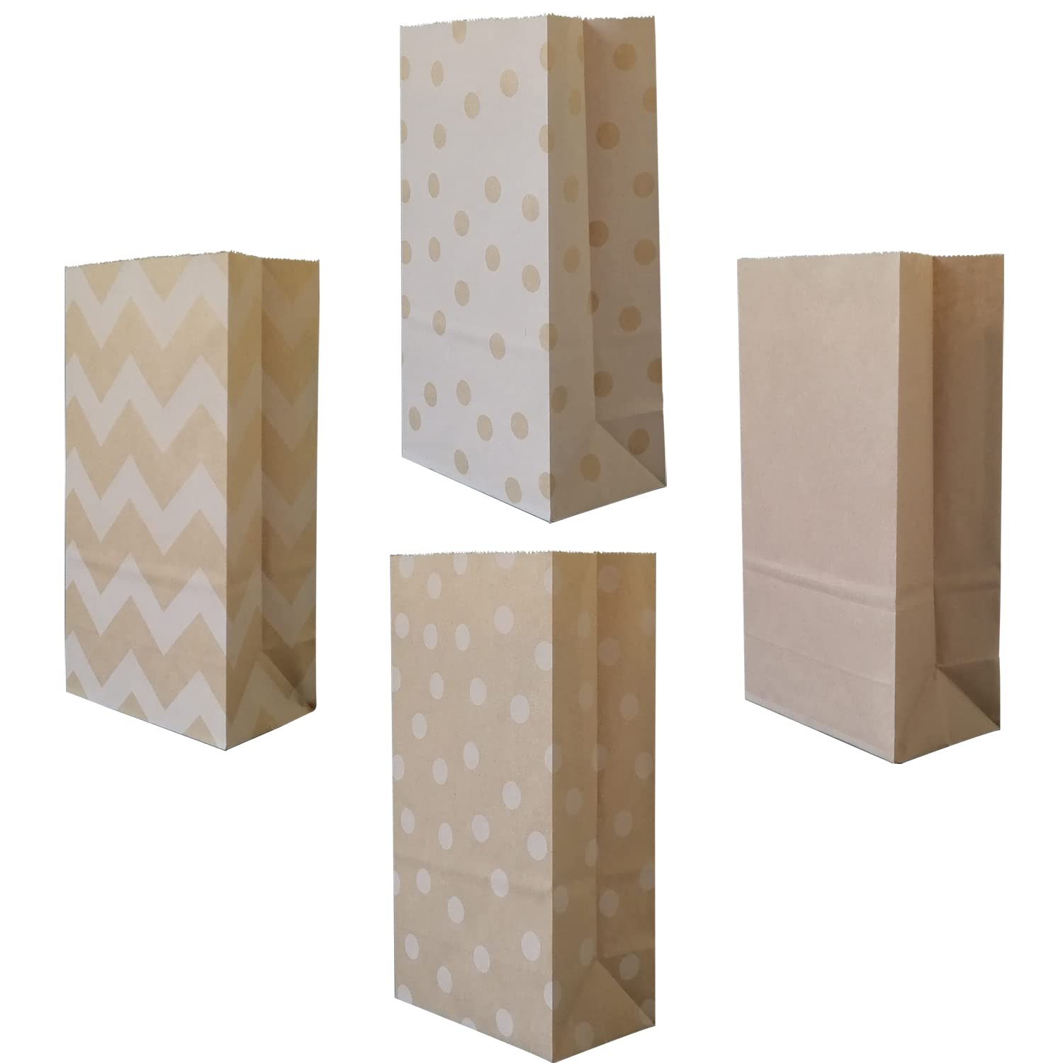 Artseen 20-Pack Eco-Friendly Kraft Paper Gift Bags - 5.1