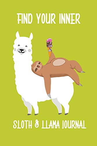 Sloth & Llama Journal - Inspirational Notebook for Mindfulness, Meditation & Self-Discovery | Perfect for Journaling, Gratitude Practice & Creative Writing