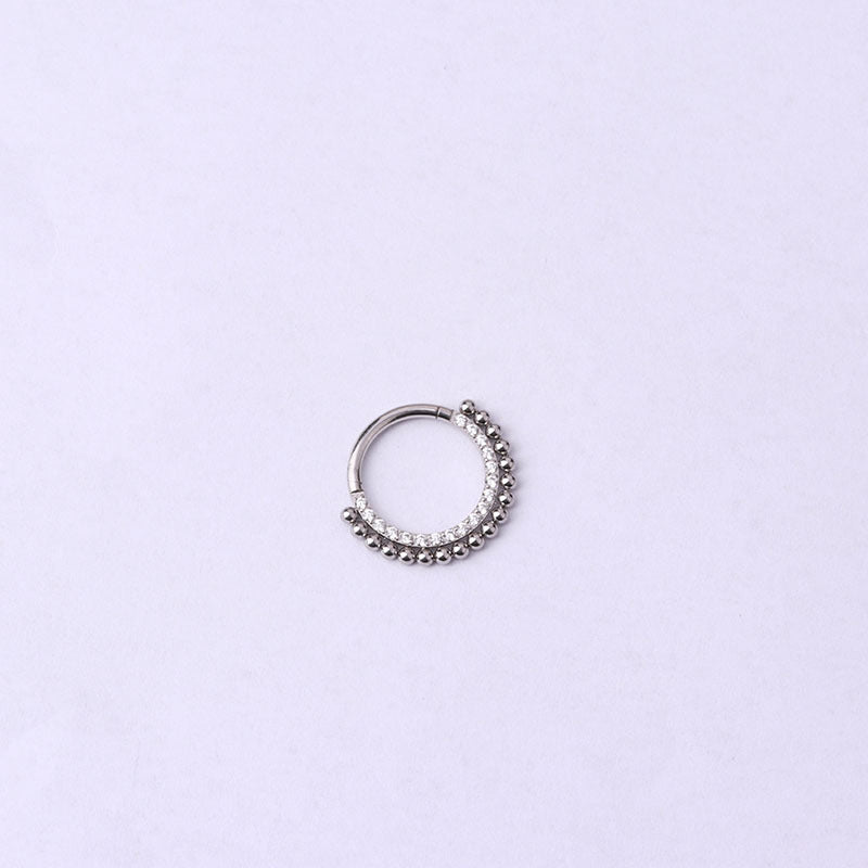 16G Surgical Steel Nose Hoop Ring - Silver Septum Piercing Jewelry for Women & Men | Perfect for Everyday Wear, Parties & Alternative Fashion