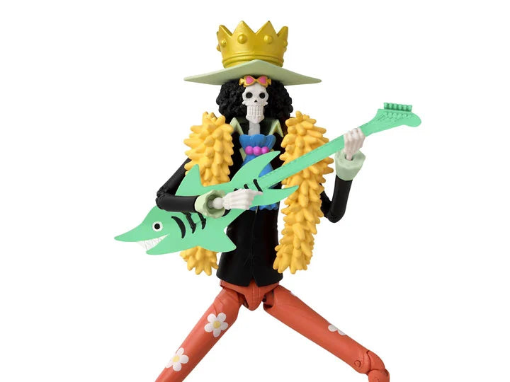 One Piece Anime Heroes Brook Action Figure - Official Licensed Collectible for Fans & Gift Ideas | Perfect for Display, Cosplay, and Anime Merchandise Collections