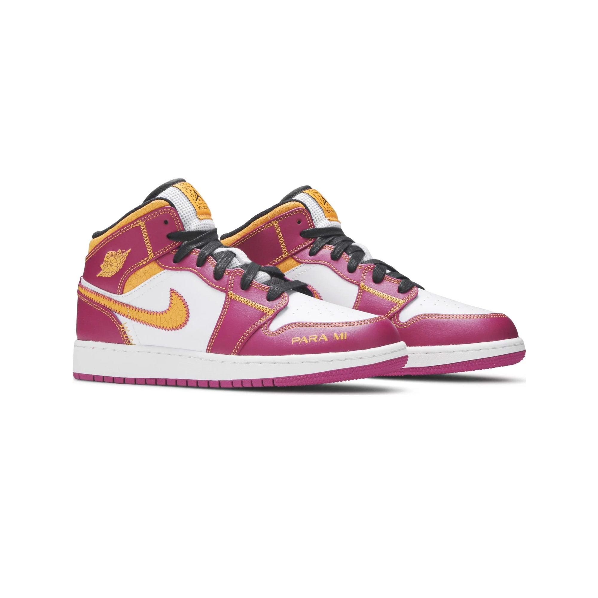 Air Jordan 1 Mid 'Dia de los Muertos' GS Sneakers (2022) - Limited Edition Basketball Shoes for Kids - Perfect for Halloween, Day of the Dead Celebrations & Streetwear Fashion