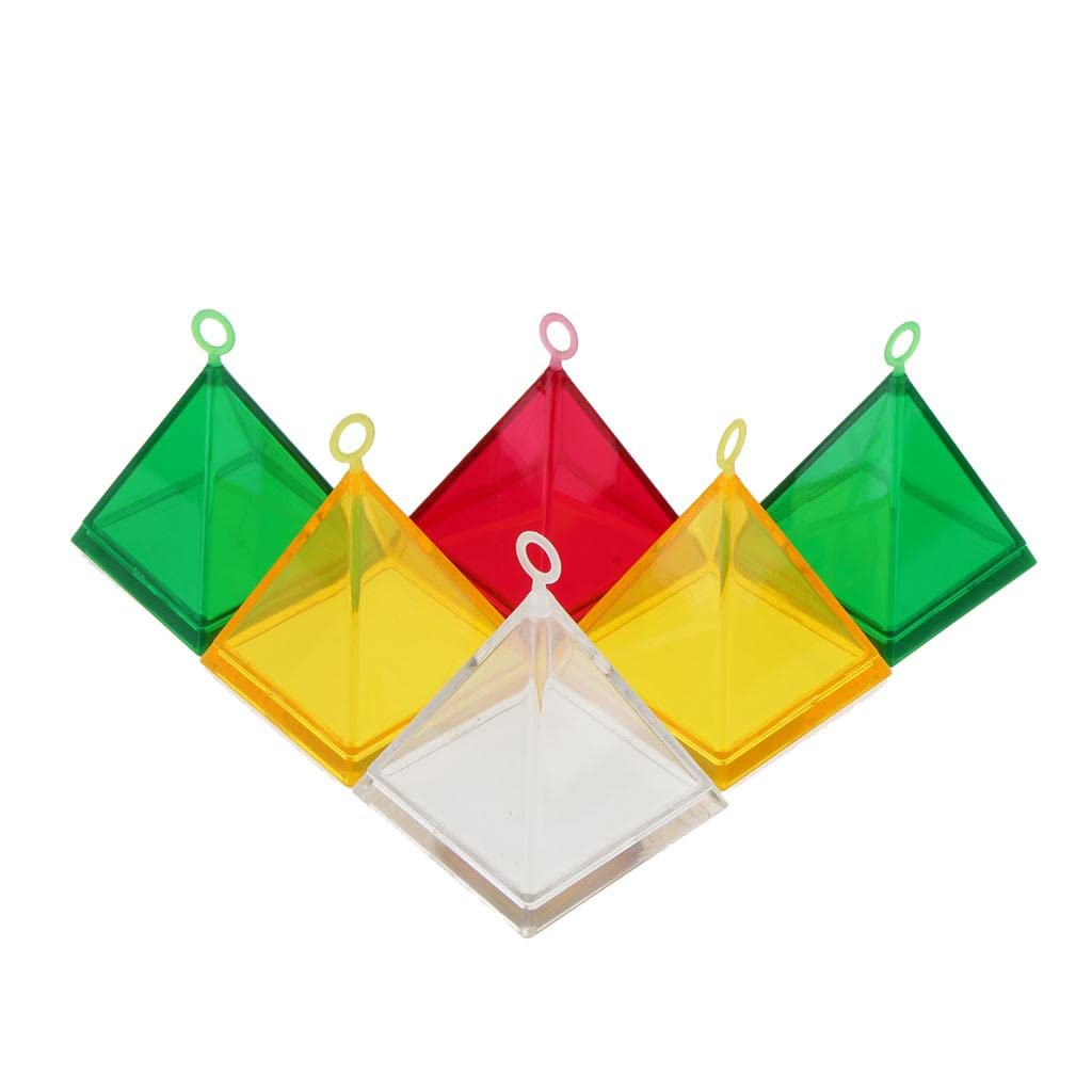 6 Pack Pyramid Balloon Weights - Decorative Balloon Holders for Weddings, Parties, Baby Showers & Events - Elegant Gift Box Packaging - Perfect Wedding Decorations & Party Supplies