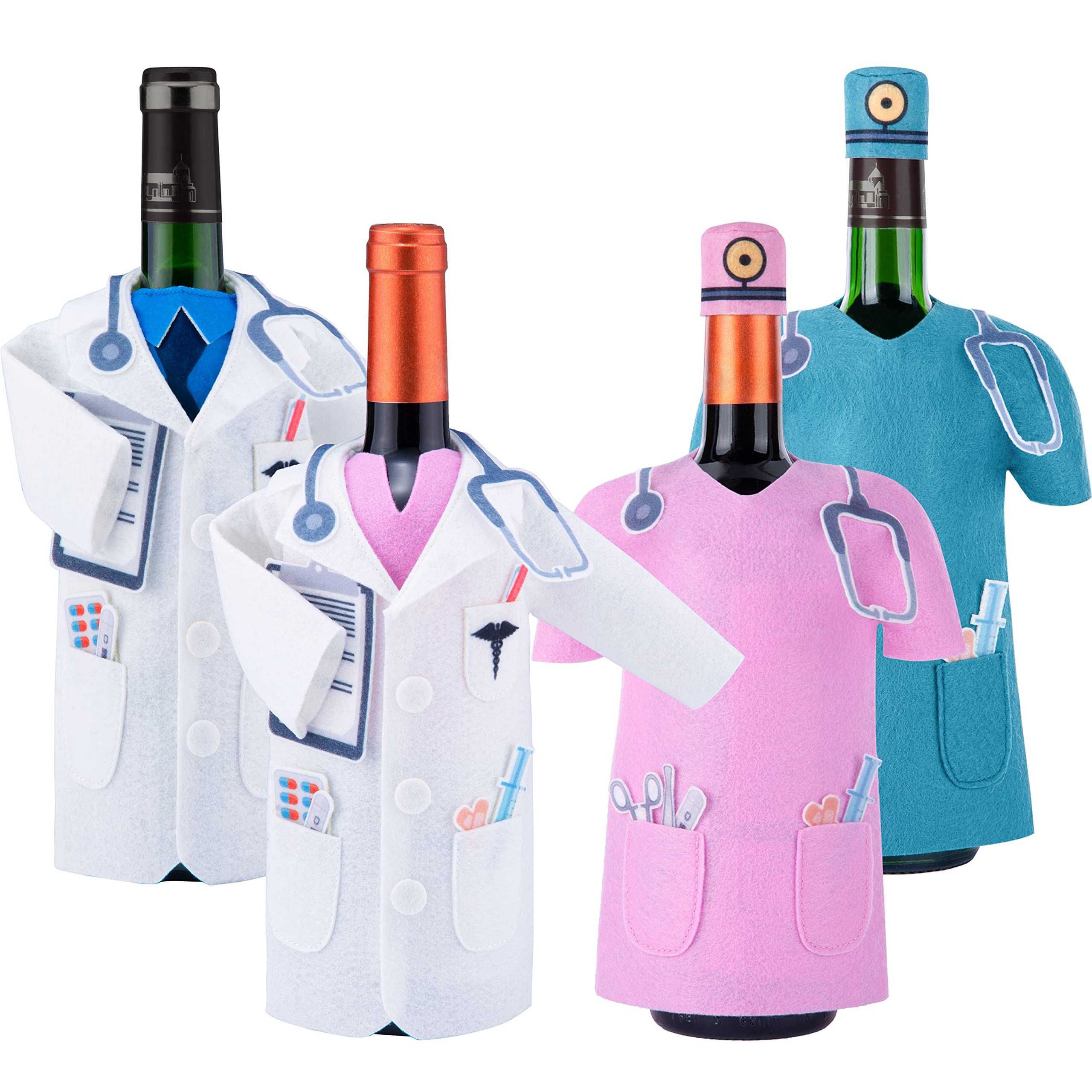 Best Doctor & Nurse Gifts - Thoughtful Presents for Medical Professionals | White Coat Ceremony, Retirement & Appreciation Gifts | Wine Bottle Doctor Coat & Unique Surgeon Gifts for Men & Women