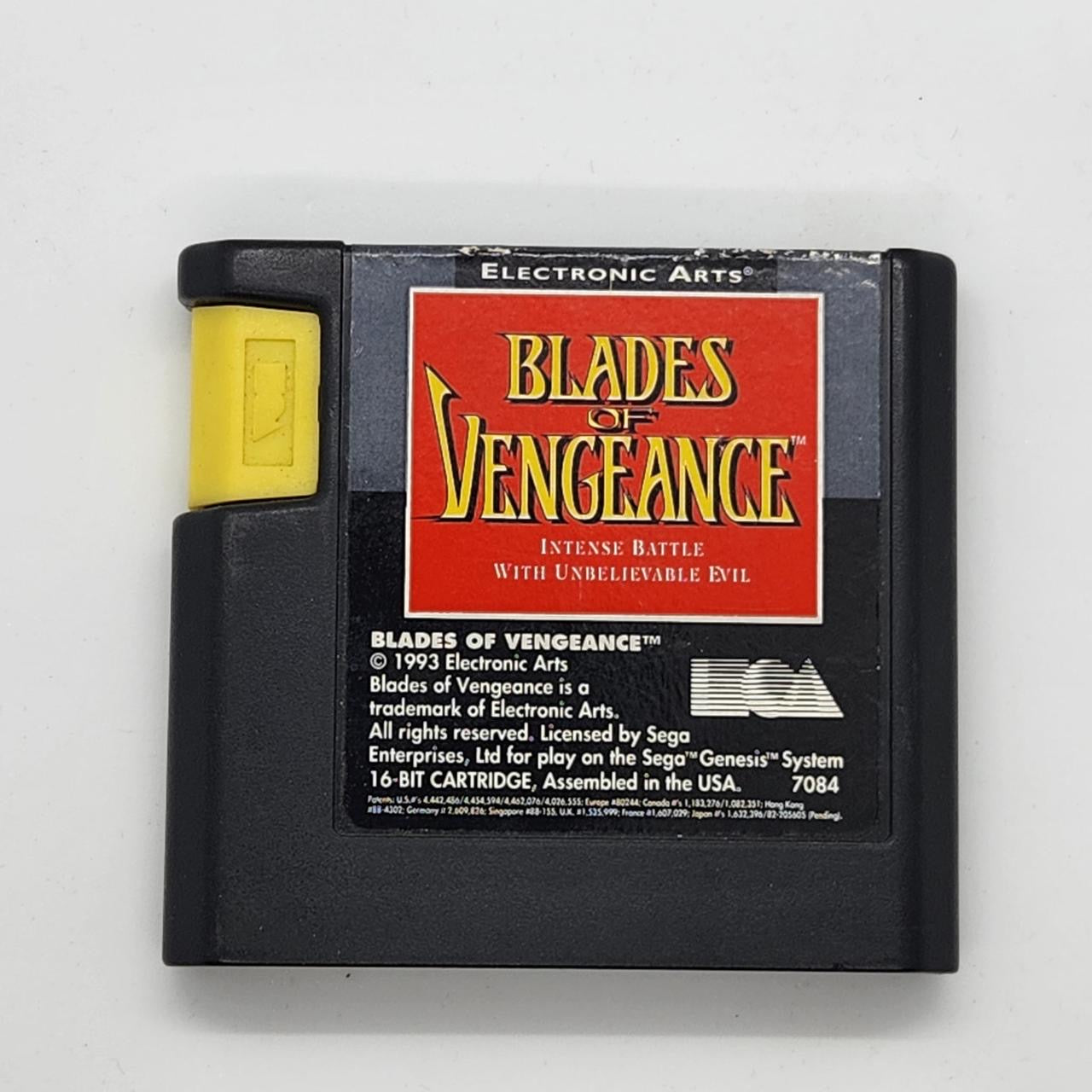 Blades of Vengeance Sega Mega Drive / Genesis Game Cartridge - Classic Retro Gaming for Collectors & Enthusiasts | Perfect for Nostalgic Gaming Nights & Vintage Console Collections