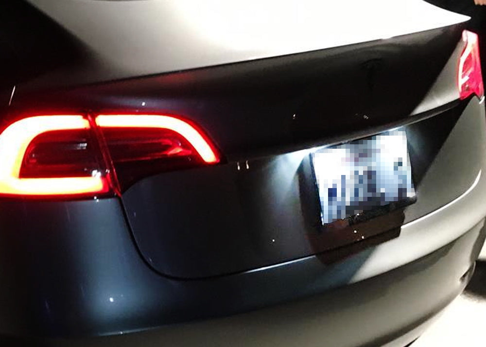 3W 18 SMD LED License Plate Light Kit for Tesla Model 3 & Model Y (2017-2023) - Bright White, Easy Installation, Waterproof - Perfect for Night Driving & Car Customization